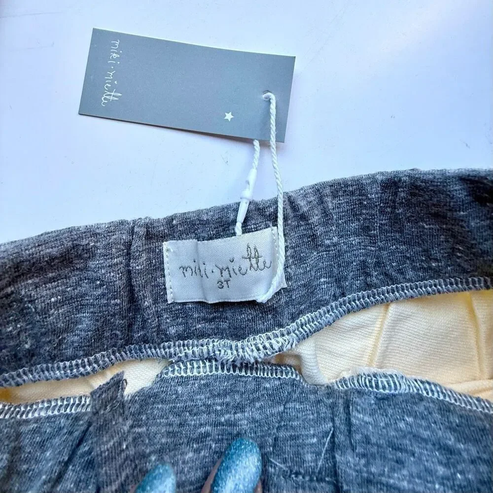 NWT Miki Miette boys' short-sleeved gray “Earth Day